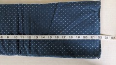 Fabric 60″ x 22″ Dark Teal Blue with Tiny White Design for Quilting