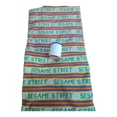 Sesame Street DIY Fabric 60×40 White Green