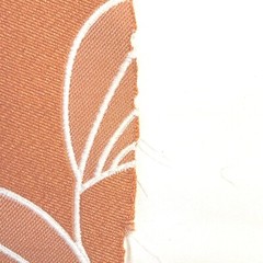 Fabric Gold and Tan Leaves Reversible 35″ Wide 40″ Long Poly Blend Extra 14x22pc
