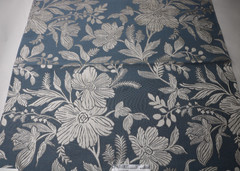 Kravet Clarke Clarke Fabric Remnant 26″x26″ Pattern “Hollyhurst” Color Denim