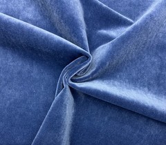 KRAVET PLUSH MOHAIR STEEL BLUE VELVET WOOL MULTIUSE FABRIC BY YARD 55″W