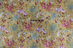 handmade butterfly print cotton fabric, cotton loose fabric, home décor fabric