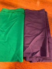Lycra Spandex Fabric Scrap, 9″ x 36″, Lot of 2, mixed colors, Fat Eighth