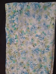 Vintage * SPRINGMAID * Double Flat Sheet * Blue Daisy * Very Good