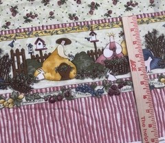 Berry Patch Green Red Yellow Garden Theme Cotton Fabric Nancy Halverson BTHY #51