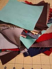 Lot # 2 Knit Quilting Squares Pieces About 6″ X 6″(At Least 65 )