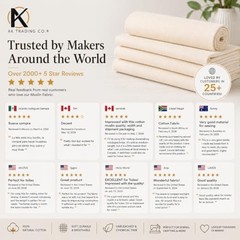 AK TRADING CO. Muslin Fabric/Textile Unbleached – Draping Fabric – Natural 10