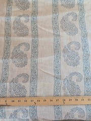 G P & J Baker Vintage Paisley Blue Fabric 2 Yards