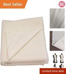 5 Yards of Natural Unbleached Muslin Fabric – Soft & Durable 63in Wide
