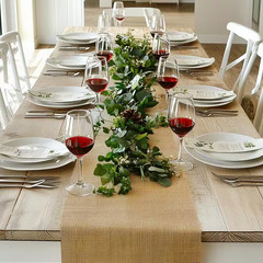 Burlap Fabric Roll 40 In. X 30 Ft. and 50 X 50 High Density Wide Natural Burlap