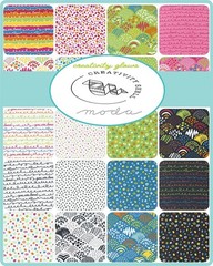 NEW Moda Creativity Glows Fabric Roll 47530JR – 2.5″ x 42″ Cotton Strips