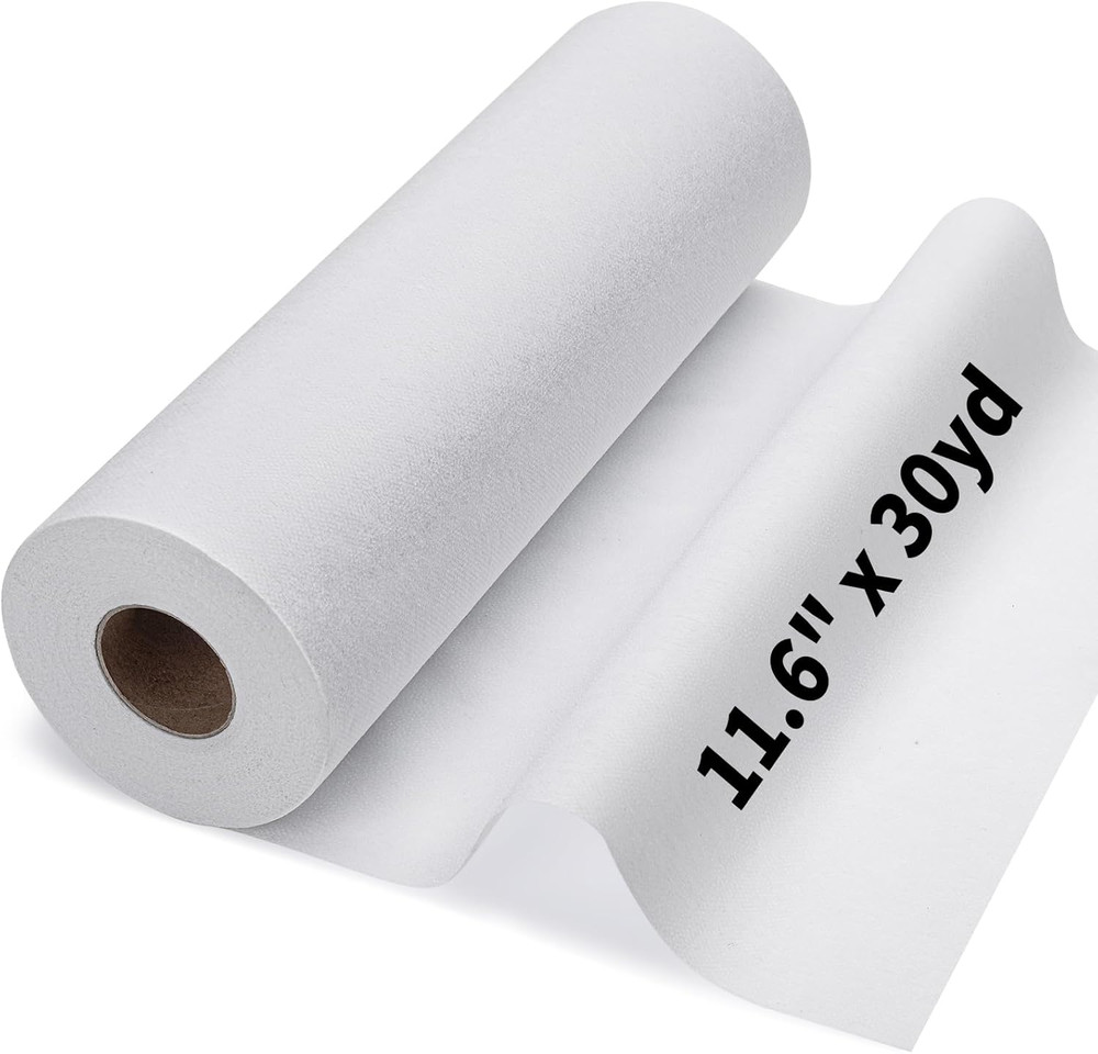 Medium Weight Interfacing Fabric for Sewing: White 11.6″ x 30yd Iron On Non-Wove