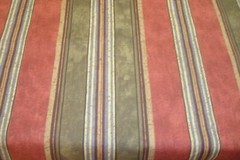 5.66 yds Cotton blend Fabric wide stripe Brick Red Quilt Craft 46″w x 204″ BTP