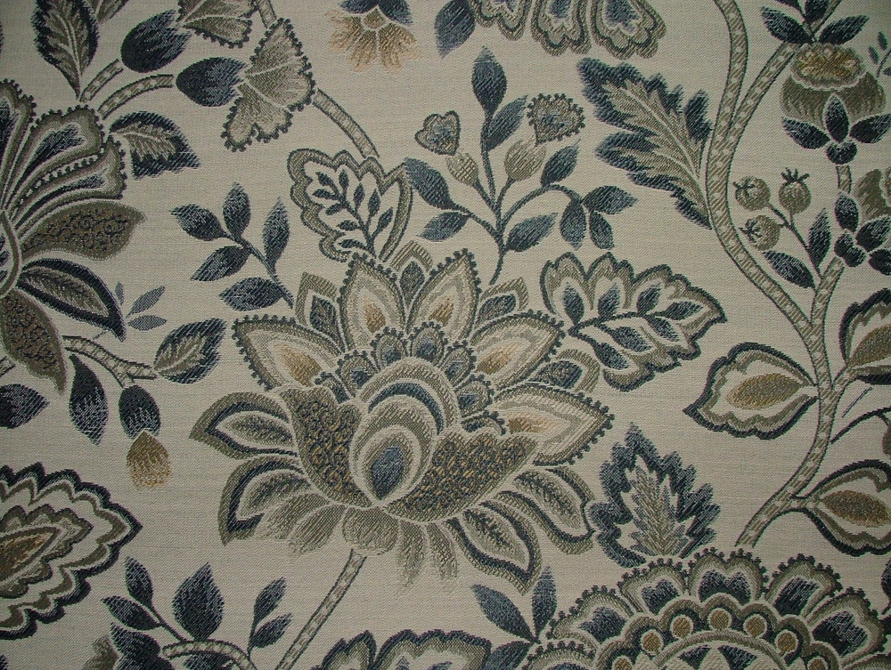 iLiv Woven Jacquard Fabric 1.3 Metres Clara Royal FR Cushion Curtain Upholstery