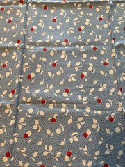 Unbranded Cotton Fabric “Cherry Print w/ Honeycomb Background” 36” x 43”