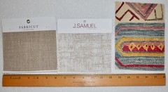Lot 64 Fabric Samples ALL COLOR Woven Velvet JUNK JOURNAL Doll CRAFT Slow Stitch