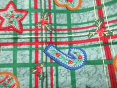 “Tis The Season” CHRISTMAS FABRIC FOR Jo-Ann Stores Green Multi SBTY X 44″ W