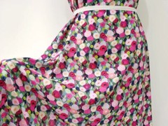 55” Wide By Yards Pink Floral Viscose Fabric Soft Clothing Robe Material Rayon