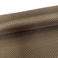 3k 250gsm Plain Weave Cloth Rose Gold Reflection Metallic Carbon Fiber Cloth