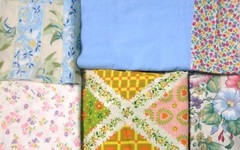 5 lb 3 oz Box of Assorted Fabric Scraps – Child Prints & Bright Colors FSBTB113