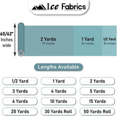 Ice Fabrics Stretch Crushed Velvet Fabric by the Yard, 250 GSM, Orange, 1 Yard