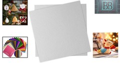 2pcs 12″ x 12″ Soft White Felt Fabric for Unlimited Crafting Possibilities