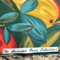 The Alexander Henry Collection Fruit & Leaves Print Fabric 3 yards 30 inches