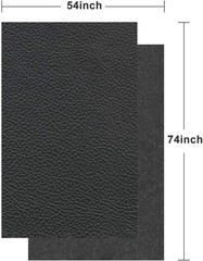 High-Quality Black Faux Leather Sheets – Waterproof & Cuttable for DIY Projects