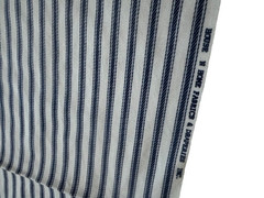 House N Home TICKING Cut 32″L x 27″w BLUE Vintage Cotton
