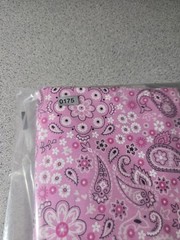 2007 Fabric Traditions Pink Paisley Floral 2 Yards