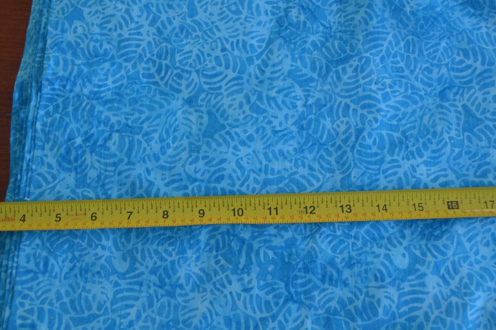By 1/2 Yd, Blue on Blue Tonga Batik B4797, 240853, Timeless Treasures, M8186