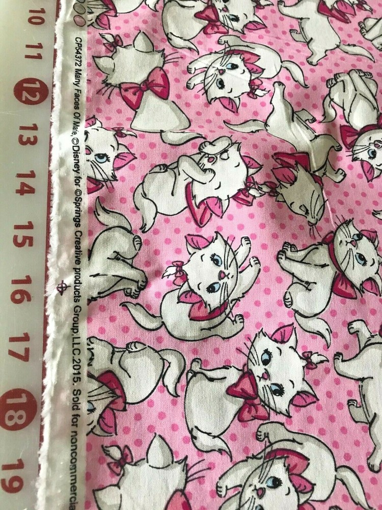 New Disney’s “Many Faces of Marie” (The Aristocats) 100% Cotton By the Yard
