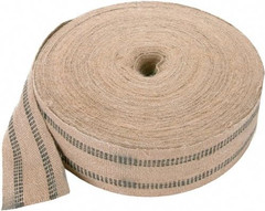 Natural Jute Webbing (Burlap) 3.5 Inches X 72 Yards – Natural with Black Stripes
