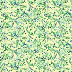 BENARTEX – Capri by Kanvas Studio – Leafy Oasis – Lemon Yellow ,1/4 yard