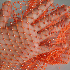 Crystal Fishing Net Mesh Fabric Diamante Hollow Out for Dress Top Bag By Meyer