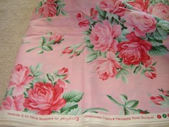 cotton fabric VERNA MOSQUERA free spirit VERNADA rose bouquet 10 yards PINK
