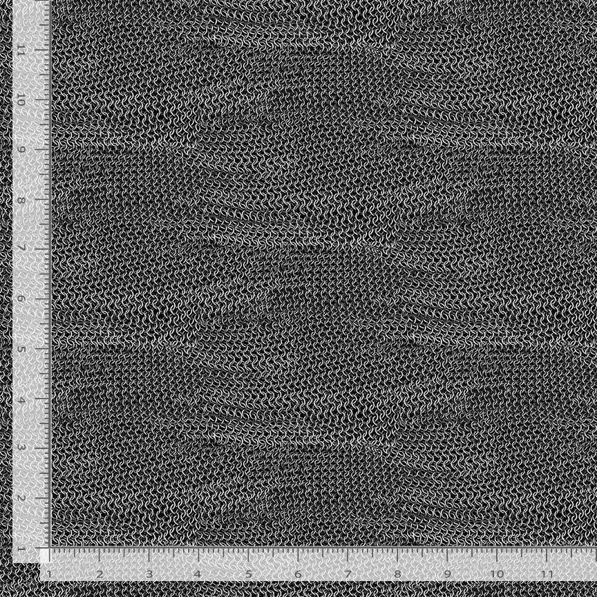 Fantasy Fabric | Dragon’s Lair Chain Mail Print Gray | Timeless Treasures YARD