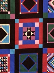 Bright Color Amish Quilt Block Cheater Quilt Joan Kessler Concord Fabrics 2Yx42W