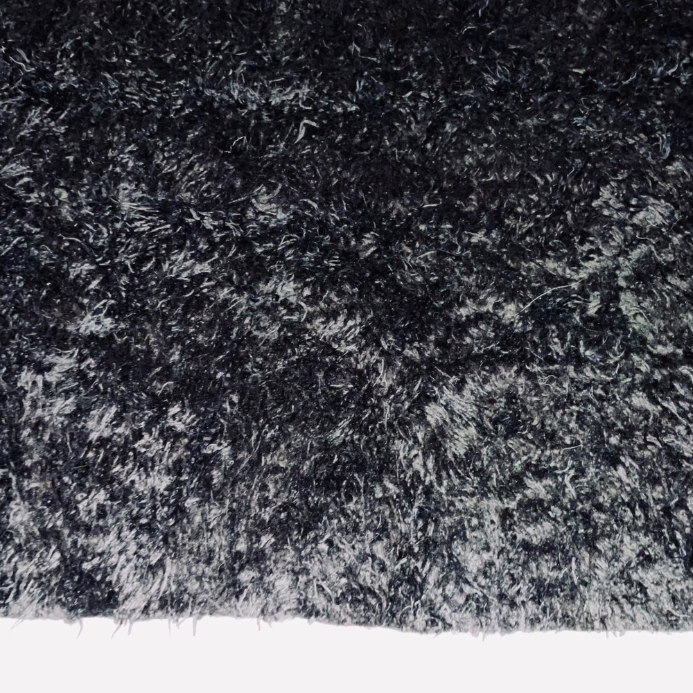 Lucci YarnsNew Faux Fur Designer 34”L X 50”W Unit of 1 Luxury True Solid Black