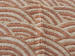 Isabelle de Borchgrave Fabric Granulite Canyon Burnt Orange Tan Gold Sample 17″