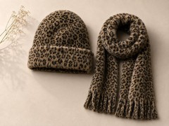 Super Luxury Faux Fur Fabric Material SAVANNAH LEOPARD