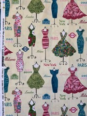 Dress Up by Robert Kaufman cotton fabric BTYard, Vintage