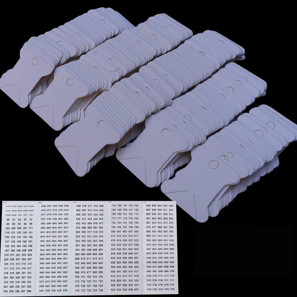 520 Pack Cardboard Floss Bobbins,Floss Cards for Wrap and Store 520bobbins