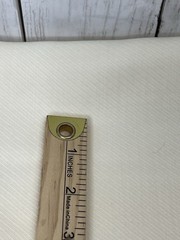 Fabric Ivory Wool Blend Stripe Texture 1.75 Yard 54″ Wide Unbranded Washed
