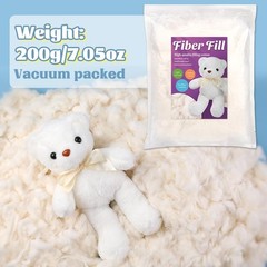 Kogyxe 7.06oz Cotton Stuffing, Natural Filling for 7.06 oz/200 g