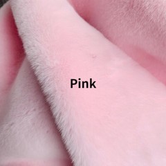 Solid Faux Rabbit Fur Fabric Plush Thick Fluffy Furry Cloth for Sewing By Meter