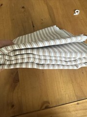 Bella-Dura | Outdoor Canvas | Ticking Stripe | LATTE BISQUE |