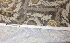 BALLARD DESIGNS SCANDICCI GRAY KRAVET DAMASK MULTI-USE FABRIC 2.1 YARDS 55″W
