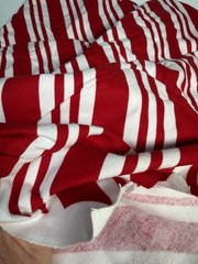 Flannel Fabric JOANN Red White Candy Cane Stripe 42” x 176” 4.89 Yards