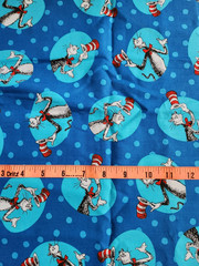 Dr Seuss Fabric The Cat in the Hat 2 cuts 15×42 & 12×22 in. D #15672 by Kaufman